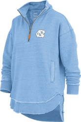 North Carolina "Northfork Sojourn" - Long-Sleeve 1/4 Zip Mock-Neck Vintage Fleece